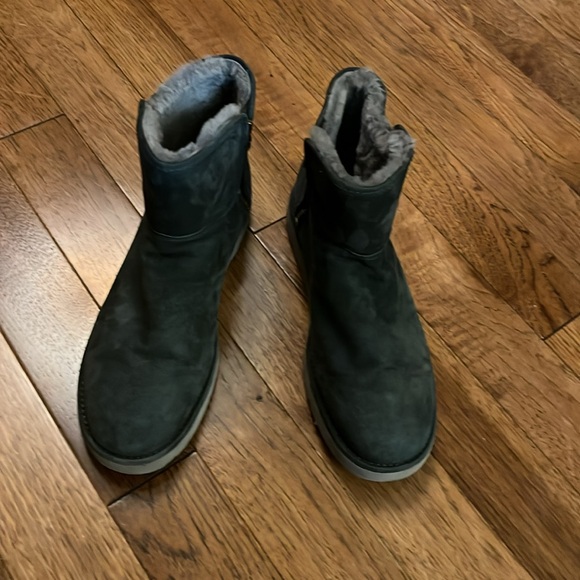 UGG Abree 1016548 Women Mini Ankle Gray Suede Boots, Size 10 - Picture 8 of 11